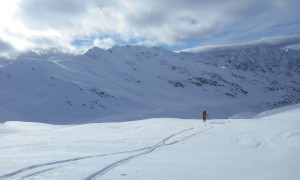 Skitour Trogesschneide - Abfahrt