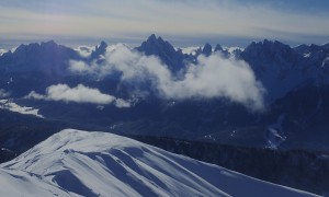 Skitour Toblacher Pfannhorn - Gipfelsieg, Sextner Dolomiten