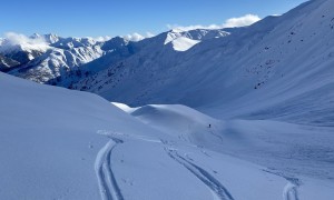 Skitour Toblacher Pfannhorn - Abfahrt