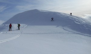 Skitour Hochstein - kurz vor dem Gipfel