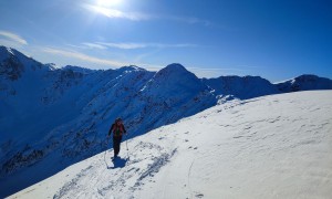 Skitour Spitzköfele - Schlussaufstieg über Grat