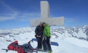 Skitouren Adamellogruppe - Gipfelsieg Cresta Croce