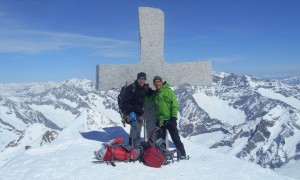 Skitouren Adamellogruppe - Gipfelsieg Cresta Croce