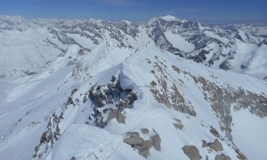 Skitouren Adamellogruppe - Auf dem Grat zur Kanone