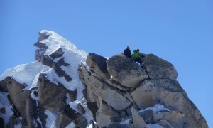 Skitouren Adamellogruppe - Auf dem Grat von der Kanone