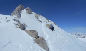 Skitouren Adamellogruppe - Schlussanstieg Corno Bianco