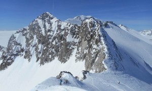 Skitouren Adamellogruppe - Corno di Bédole mit Blick zum Mandrone