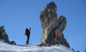 Skitouren Adamellogruppe - Aufstieg über Passo Tre Denti