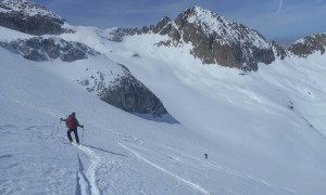 Skitouren Adamellogruppe - Abfahrt Pisgana West