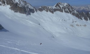 Skitouren Adamellogruppe - Abfahrt Pisgana West