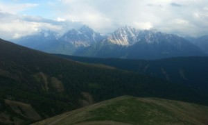 Biketour Bonnerhütte - Blick in die Dolomiten