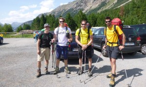 Zustieg Bovalhütte - Start in Morteratsch