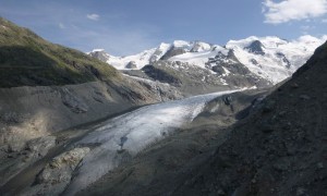 Zustieg Bovalhütte - Blick zum Morteratschgletscher