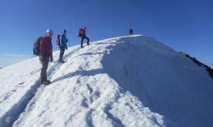 Piz Morteratsch - kurz vor dem Gipfel