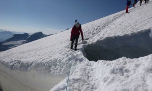 Piz Morteratsch - Gletscherabstieg