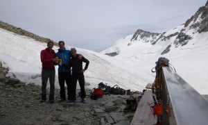 Piz Bernina - Ankunft Marco e Rosa Hütte