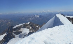 Piz Palü Überschreitung - Hauptgipfel, mit Blick zum Ostgipfel