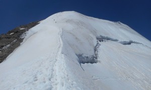 Piz Palü Überschreitung - Abstieg Gletscher