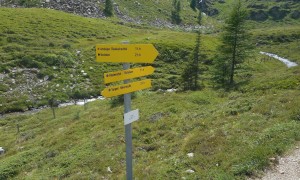 Bergtour Bockstein - Abzweigung Almhütten