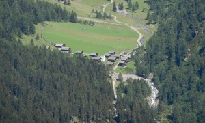 Bergtour Schwarzsee - Blick zur Oberstalleralm