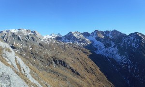 Bergtour Nussingkogel - Blick zu den Wellachköpfen, Großglockner, Kendlspitze, Bretterwandspitze