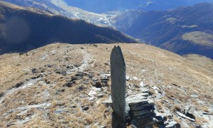 Bergtour Nussingkogel - Abstieg mit Blick nach Matrei