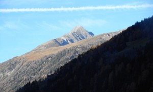 Bergtour Nussingkogel - Rückblick Gipfel vom Tal