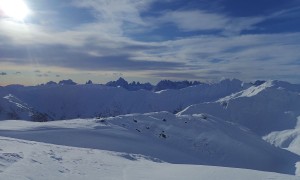 Skitour Mosesgipfel - Blick zu den Dolomiten