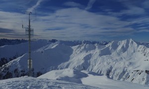 Skitour Mosesgipfel - Gipfelsieg, Messstation