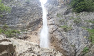 Klettersteig Millnatzenklamm - Wasserfall: links B/C, rechts C/D