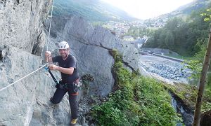 Klettersteig Burg Heinfels, Schlosswand - Tourbild