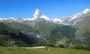 Monte Rosa Hütte - Blick zum Matterhorn