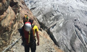 Monte Rosa Hütte - kurz vor dem Gornergletscher