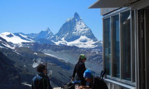 Monte Rosa Hütte - Terrasse