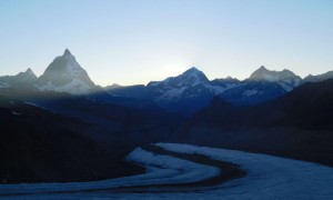 Monte Rosa Hütte - Sonnenuntergang