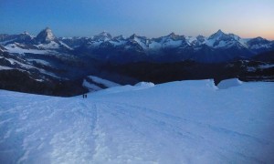 Hochtour Dufourspitze - Morgendämmerung