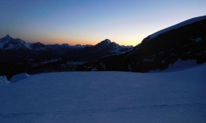 Hochtour Dufourspitze - Morgendämmerung