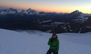 Hochtour Dufourspitze - Morgendämmerung