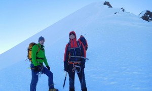 Hochtour Dufourspitze - vor der ersten Steilstufe