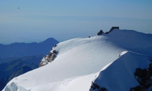 Hochtour Dufourspitze - Blick zur Signalkuppe, Capanna Regina Margherita, Zumsteinspitze