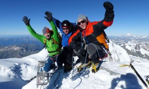 Hochtour Dufourspitze - Gipfelsieg