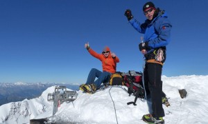 Hochtour Dufourspitze - Gipfelsieg