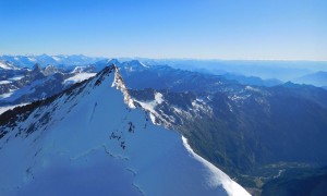 Hochtour Dufourspitze - Blick zum Nordend