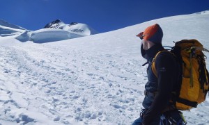 Abstieg und Rückweg - über Gletscher