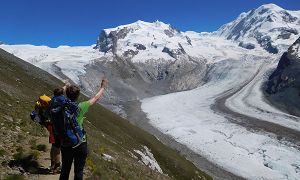 Hochtour Kanton Wallis Dufourspitze - Tourbild