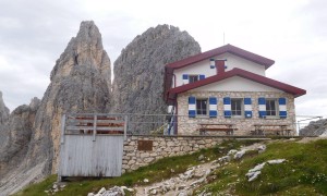 Bergtour Fonda-Savio-Hütte - bei der Hütte