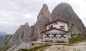 Bergtour Fonda-Savio-Hütte - bei der Hütte