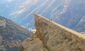 Bergtour Bretterwandspitze - Abstieg, Felsformation