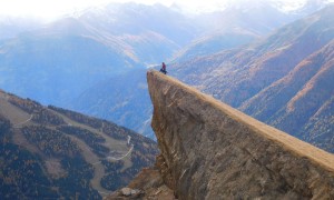 Bergtour Bretterwandspitze - Abstieg, Felsformation