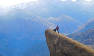 Bergtour Bretterwandspitze - Abstieg, Felsformation